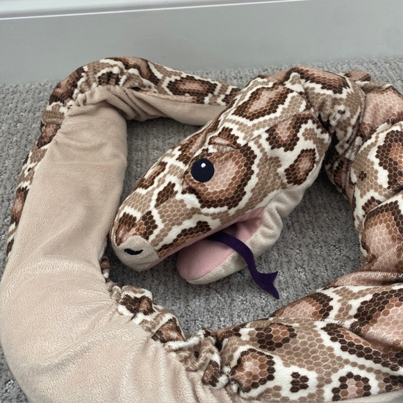 Ikea Djungelskog Hand Puppet Plush Brown Anaconda Snake Python LARGE 60” - Picture 2 of 5
